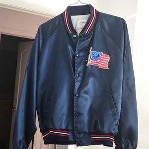 Patriotic satin jacket